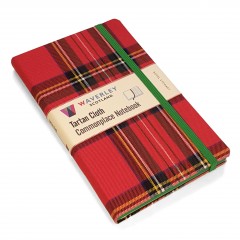 Waverley Scotland Genuine Tartan Cloth Commonplace Notebooks – Royal Stewart (large)