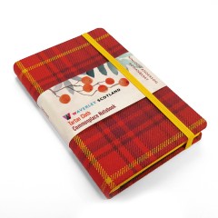 Rowanberry Tartan: Pocket: 14 x 9cm: Scottish Traditions: Waverley Genuine Tartan Cloth Commonplace Notebook