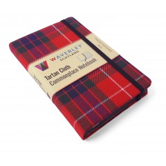 Waverley Scotland Genuine Tartan Cloth Commonplace Notebook – Fraser Modern Red