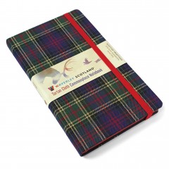 Hunting Tartan: Large: 21 x 13cm: Scottish Traditions: Waverley Genuine Tartan Cloth Commonplace Notebook
