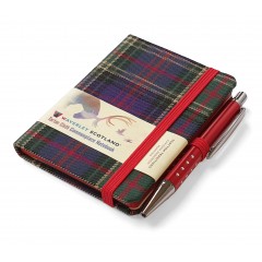 Hunting Tartan: Mini with pen: 10.5 x 7.5cm: Scottish Traditions: Waverley Genuine Tartan Cloth Commonplace Notebook